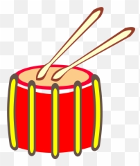 Free Downloadable Stationery Borders - Transparent Background Drum Clipart Emoji