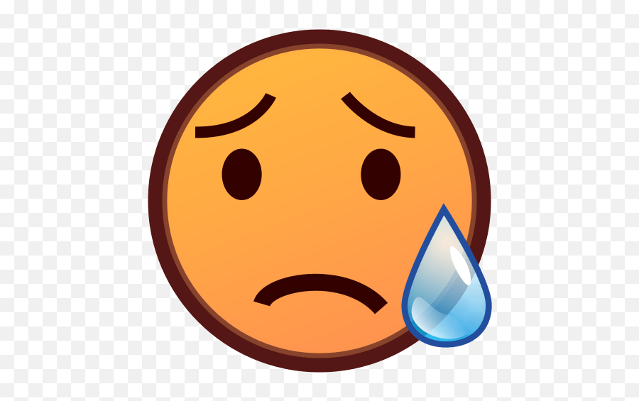 Disappointed Face Emoji For Facebook Email Sms - Tired Emoji,Relieved Emoji
