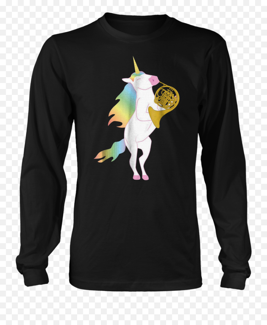 Beautiful Unicorn Playing French Horn - Shih Tzu Christmas Sweater Emoji,French Horn Emoji