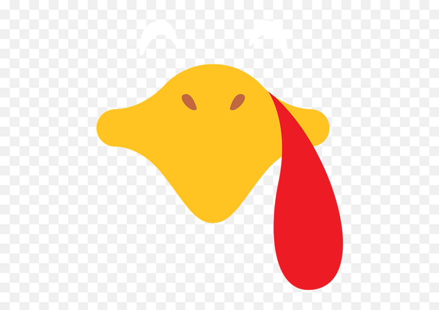 Thanksgiving Sleepy Turkey Face Shower Curtain - Clip Art Emoji,Turkey Emoticon