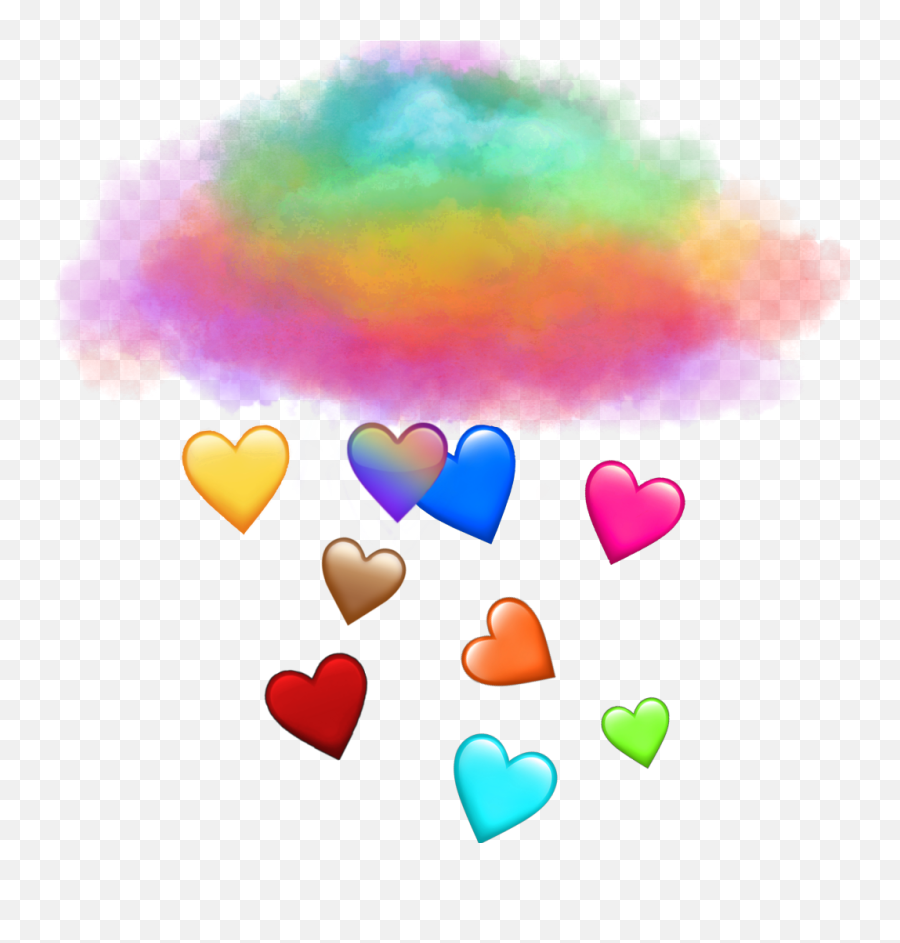 Heartrainbowemojicolourscolourcloud - Heart Emoji,Rainbow Emoji