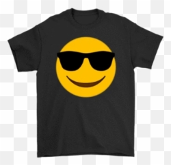 Cool Emoji With Shade T - Funny Nfl Shirts,Emoji Shades