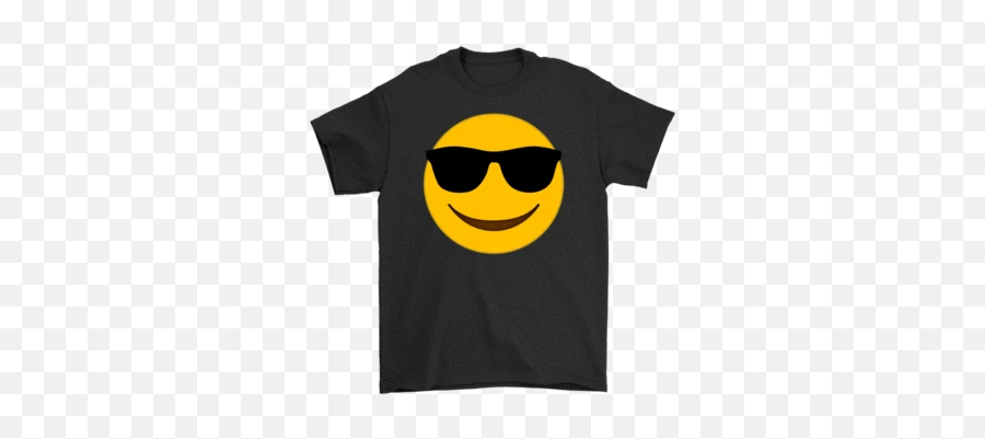Cool Emoji With Shade T - Funny Nfl Shirts,Emoji Shades