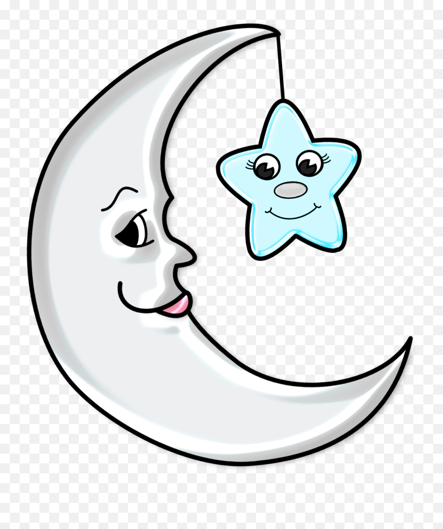 Sun Moon Stars Drawing At Getdrawings - Cute Clipart Moon Emoji,Moon And Stars Emoji