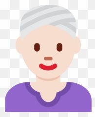 Twemoji2 1f473 - Illustration Emoji