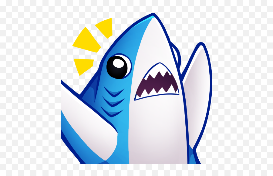 Transparent Emotes Cartoon Shark - Shark Emotes Emoji,Shark Emoji Android