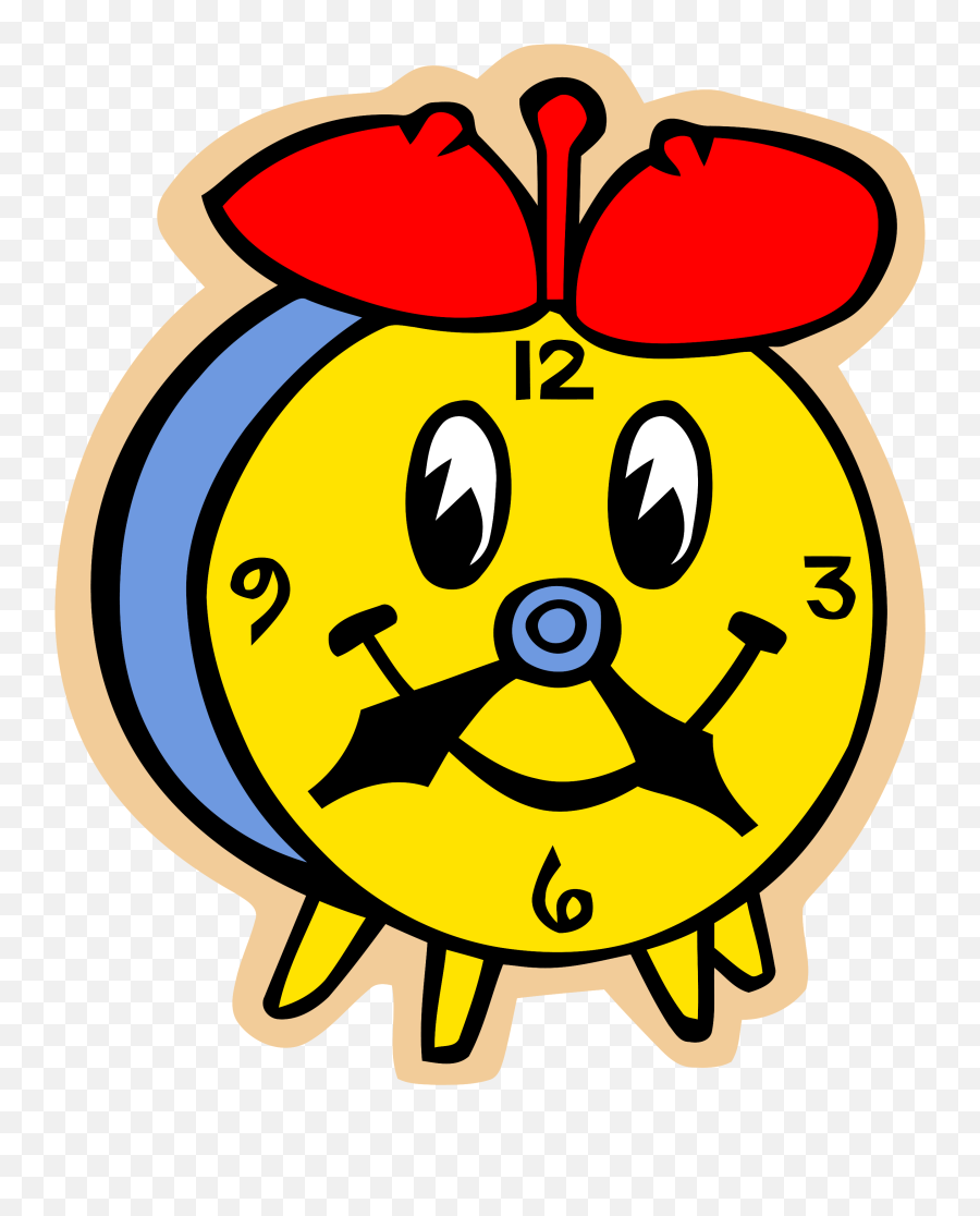 Clock Clip Art Cartoon Clipart Png - Clock Clip Art Cartoon Emoji,Clock Emoticon