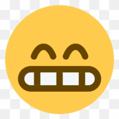 Twemoji 1f601 - Grimacing Emoji Twitter,Butterfly Emoji