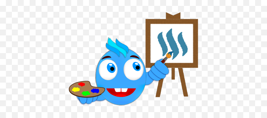 What Steemy Is Painting - Clip Art Emoji,Painting Emoji