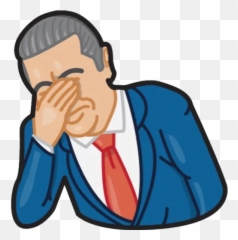Facepalm Stickers For Whatsapp - Png Emoji