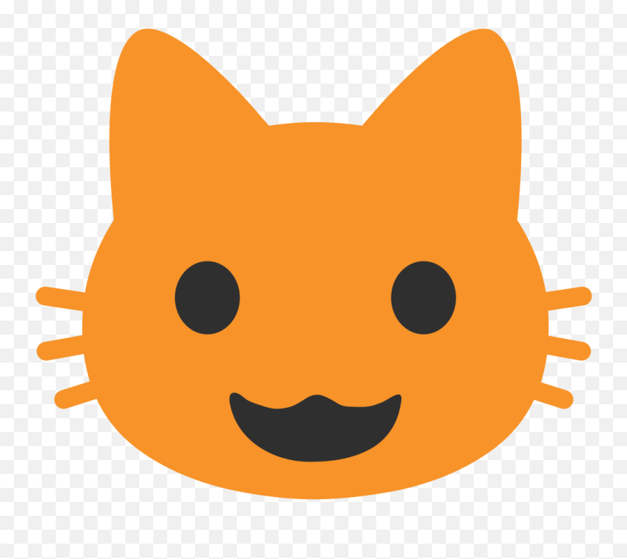 Emoji U1f63a - Android Cat Emoji,Nougat Emoji