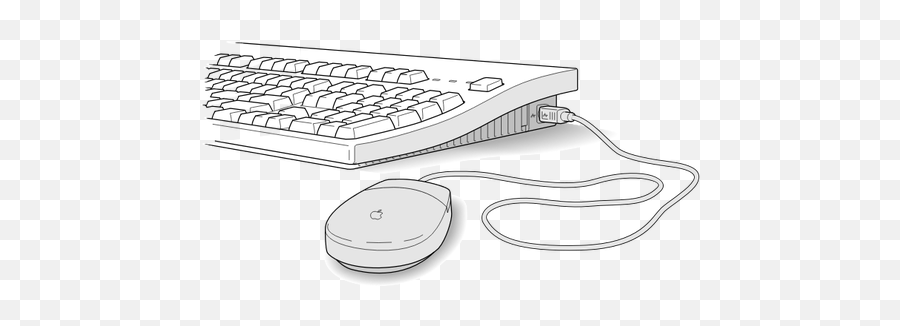 Vector Illustration Of Keyboard Apple Mouse - Mouse And Keyboard Clipart Emoji,Apple Emoji Keyboard