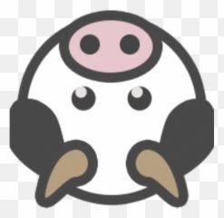 Moo Head - Circle Emoji