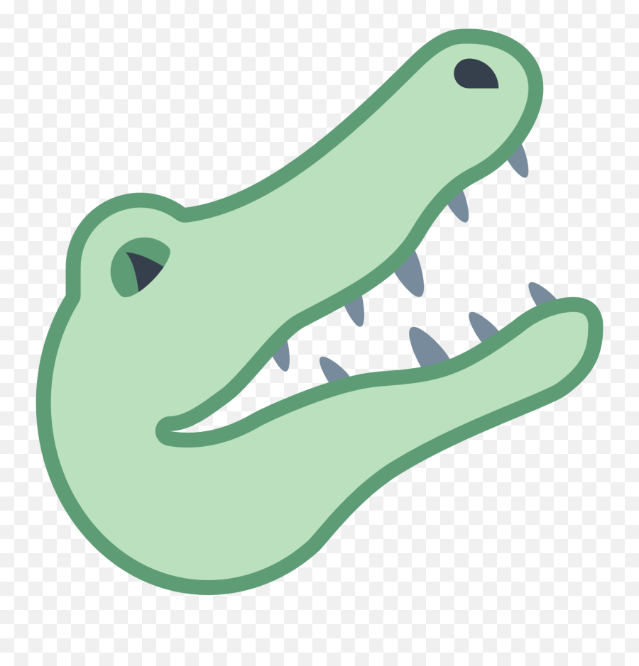 Tooth Clipart Alligator Tooth Alligator Transparent Free - Cartoon Crocodile Head Drawing Emoji,Alligator Emoji