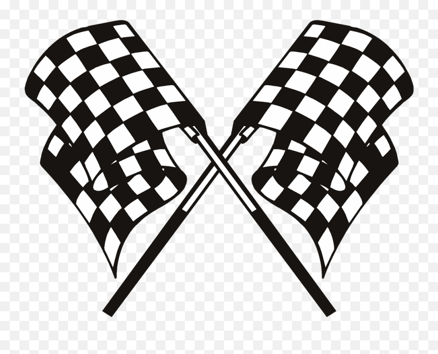 Checkered Drawing Race Flag Transparent - Checkered Flag Number 5 Emoji,Checkered Flag Emoji