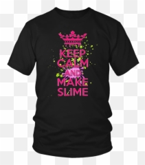 Keep Calm And Make Slime T - Shirt Larry Bernandez T Shirt Emoji,Calm Face Emoji