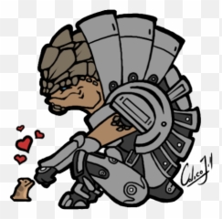 Boo Mass Effect Urdnot Grunt Space Hamster Calicojill - Mass Effect Grunt Cute Emoji,Boo Emoji