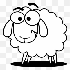 Baa Baa Black Sheep Clipart Free - Sheep Clipart Black And White Emoji,Black Sheep Emoji