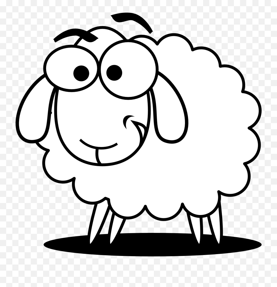 Baa Baa Black Sheep Clipart Free - Sheep Clipart Black And White Emoji,Black Sheep Emoji