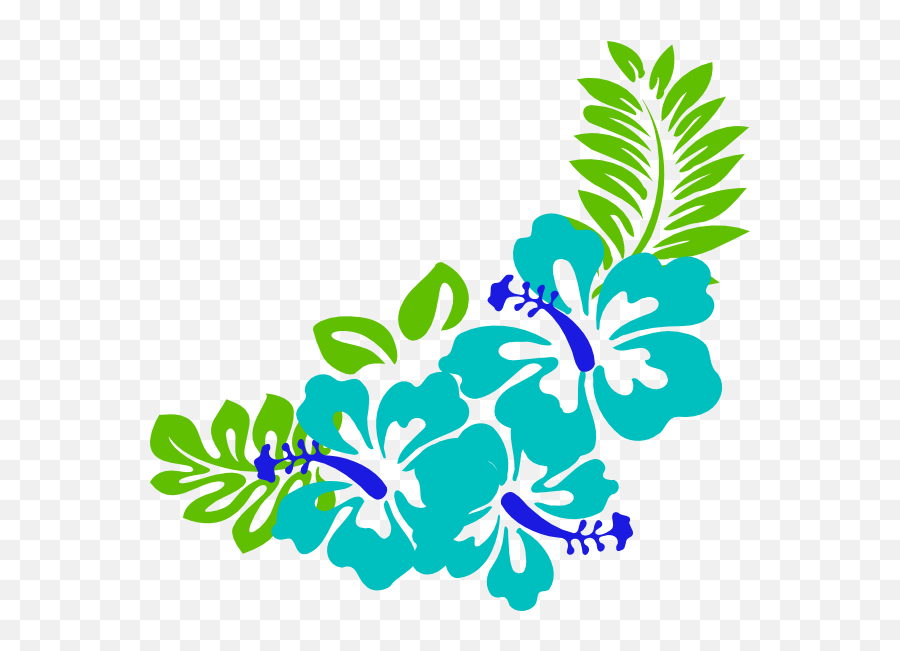 Hawaiian Clip Art Borders Free - Clip Art Library Clipart Hawaiian Flowers Emoji,Hawaiian Emojis
