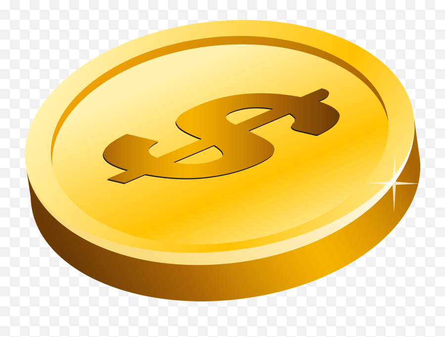 Gold Coin Clipart - Coin Png Transparent Emoji,Coin Emoji