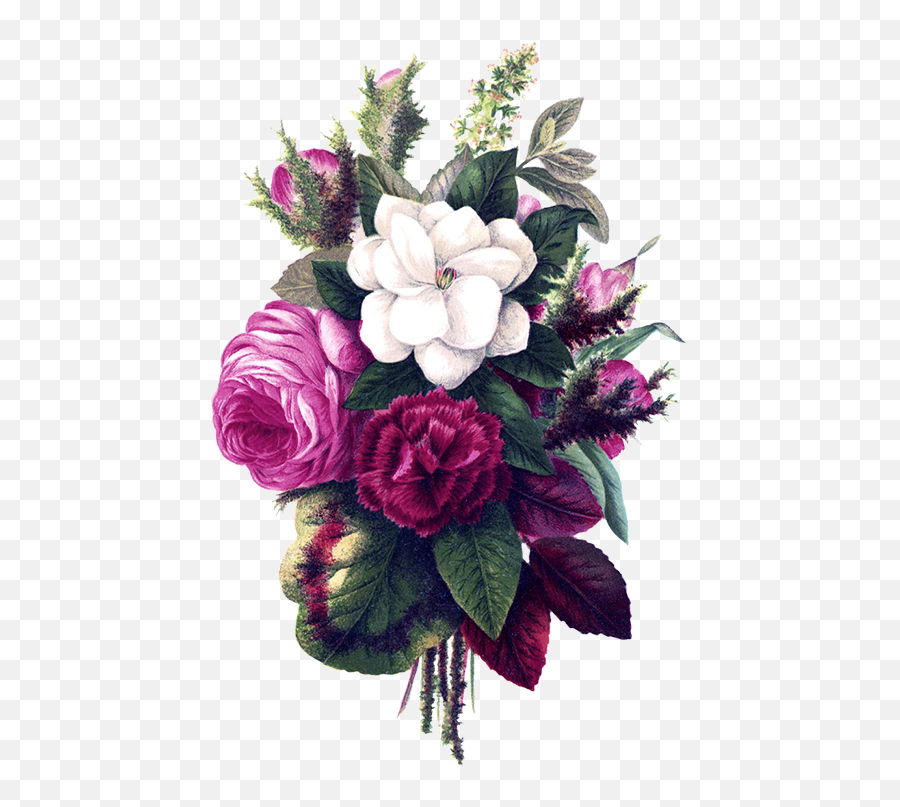 Flowers - Rosesandpinkspaintingpng 528768 Free Flower Public Domain Flower Paintings Emoji,Bouquet Emoji