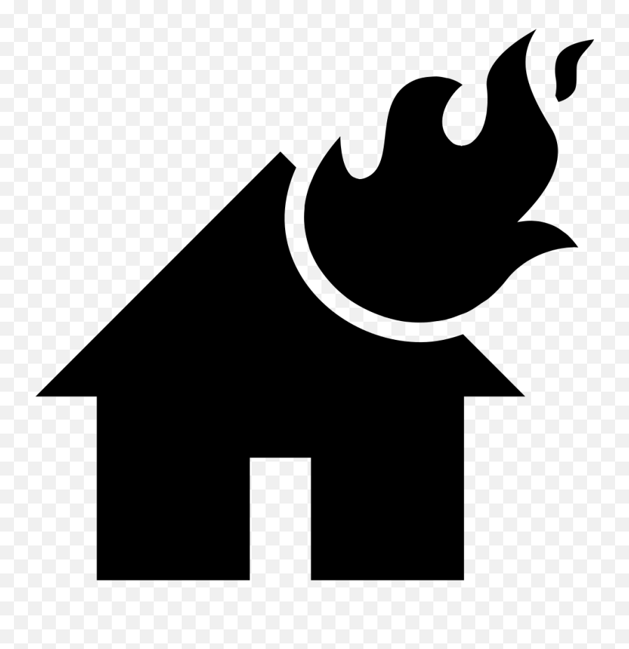 Download Hd Flames On A Burning House Comments - Burning House On Fire Icon Emoji,House Emoji Png
