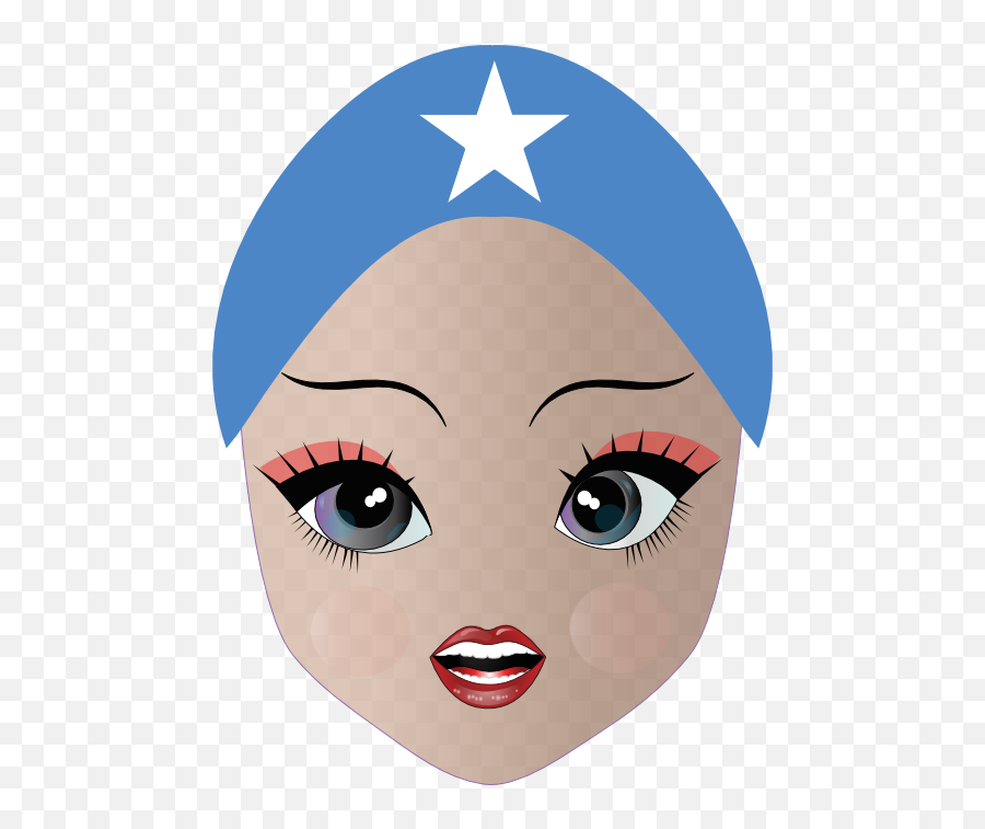 Pretty Somali Girl Smiley Emoticon Clipart I2clipart - Happy Emoji,Female Emoticon