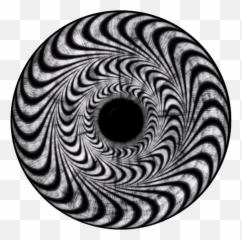 Eye Spiral Blackandwhite Sticker - Vinyl Record 3d Optical Illusion Emoji