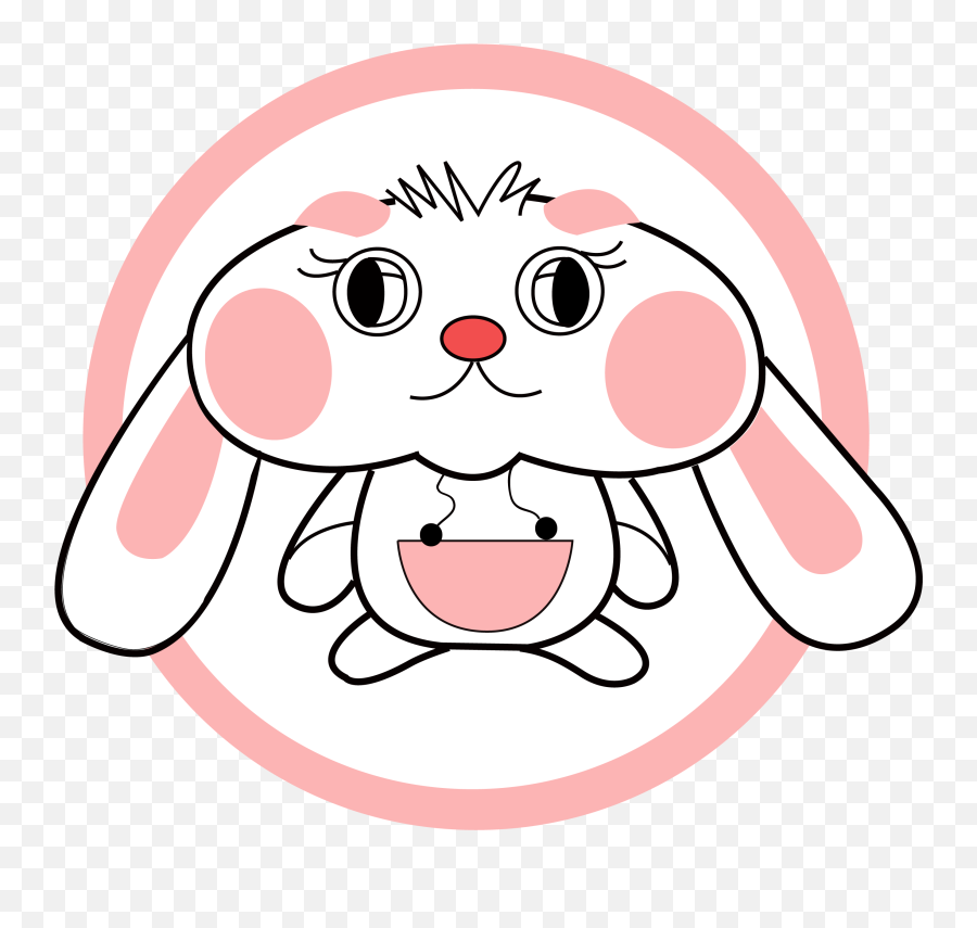 Rabbit Cartoon Png - Ai Bunny Avatar Vector Rabbit Element Dot Emoji,Bunny Emoji Transparent