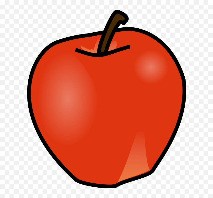 Clipart Fall Apple Transparent - Apple Fruit Clipart Emoji,Red Apple Emoji
