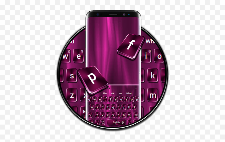 Classic Purple Metal Keyboard Theme - Feature Phone Emoji,Classic Emoji Keyboard
