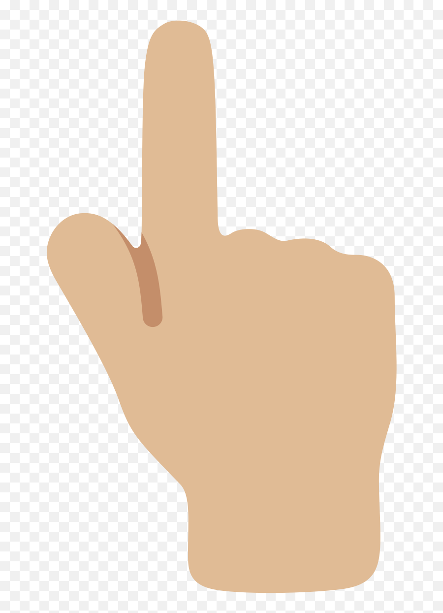 Emoji U1f446 1f3fc - Finger Hand Emoji Png,Peace Finger Emoji