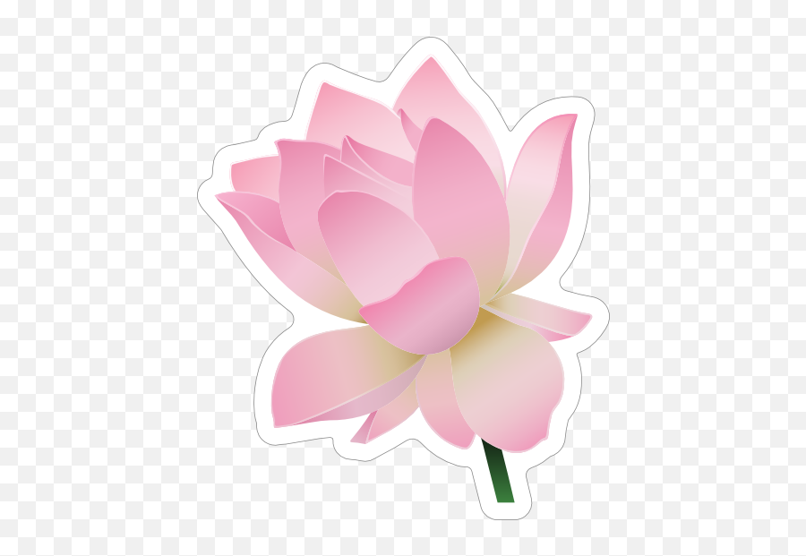 Sweet Pink Lotus Flower Sticker - Sacred Lotus Emoji,Lotus Flower Emoji