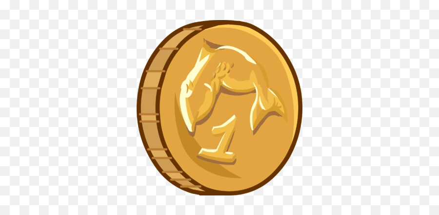 Coins - Club Penguin Coin Emoji,Coins Emoji