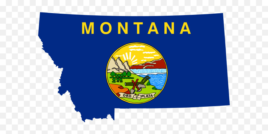 Flag - Montana Flag And Map Emoji,Hot Springs Emoji