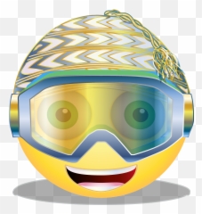 Graphic Skier Smiley Skier Smiley Skiing - Smiley Emoji,Tea Emoji
