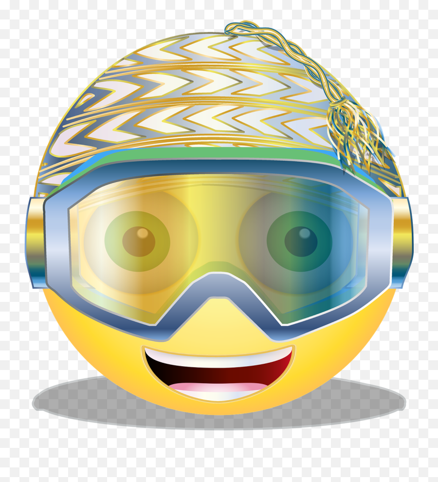 Graphic Skier Smiley Skier Smiley Skiing - Smiley Emoji,Tea Emoji