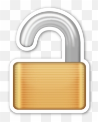 Open Lock - Lock Emoji Transparent,Key Emoji