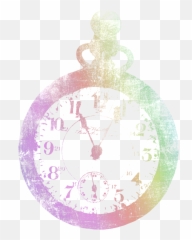 Pocketwatch Watch Clock Time Rainbow - Pendant Emoji
