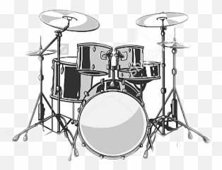 Drummer Rockandroll Bateria Music - Drums Illustration Png Emoji