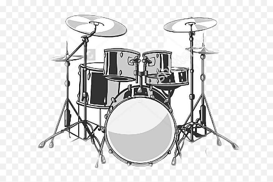 Drummer Rockandroll Bateria Rock Music - Drums Illustration Png Emoji,Drum Roll Emoji