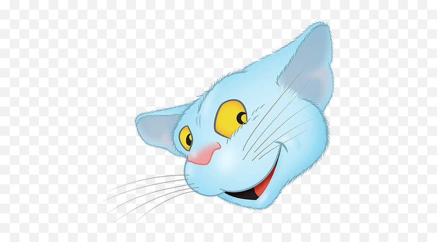 Blue Cat Emoji By Yann Le Roux - Kitten,Catemoji