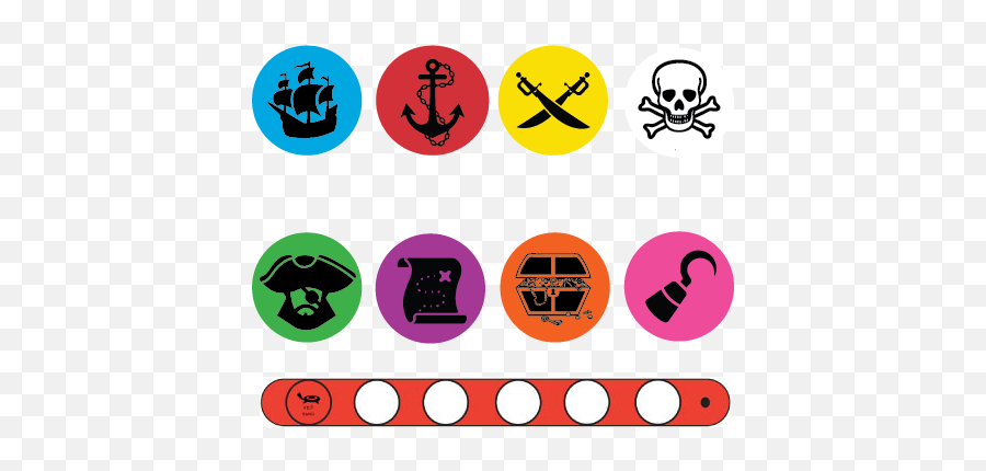 Pirate Bracelet System - Circle Emoji,Emoji Pirate