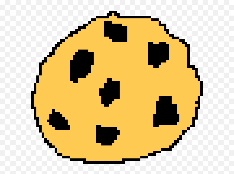Chocolate Chip Cookie Pixel Art Maker - Fried Egg Cross Stitch Emoji,Cookie Emoticon