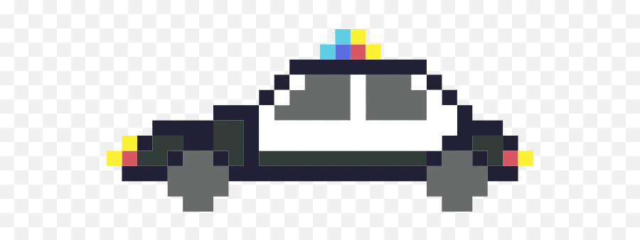 Pixel Art Police Car Free Svg - Pixel Art Police Car Emoji,Cop Car Emoji