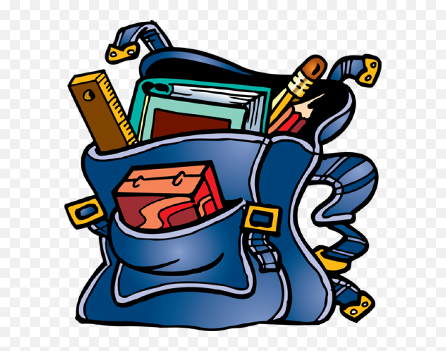 Book Bag Banner Free Free Png Files - Books In Bag Clipart Emoji,Black Emoji Book Bag