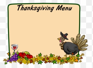 Thanksgiving 2012 - Dinner Menu Clipart Emoji