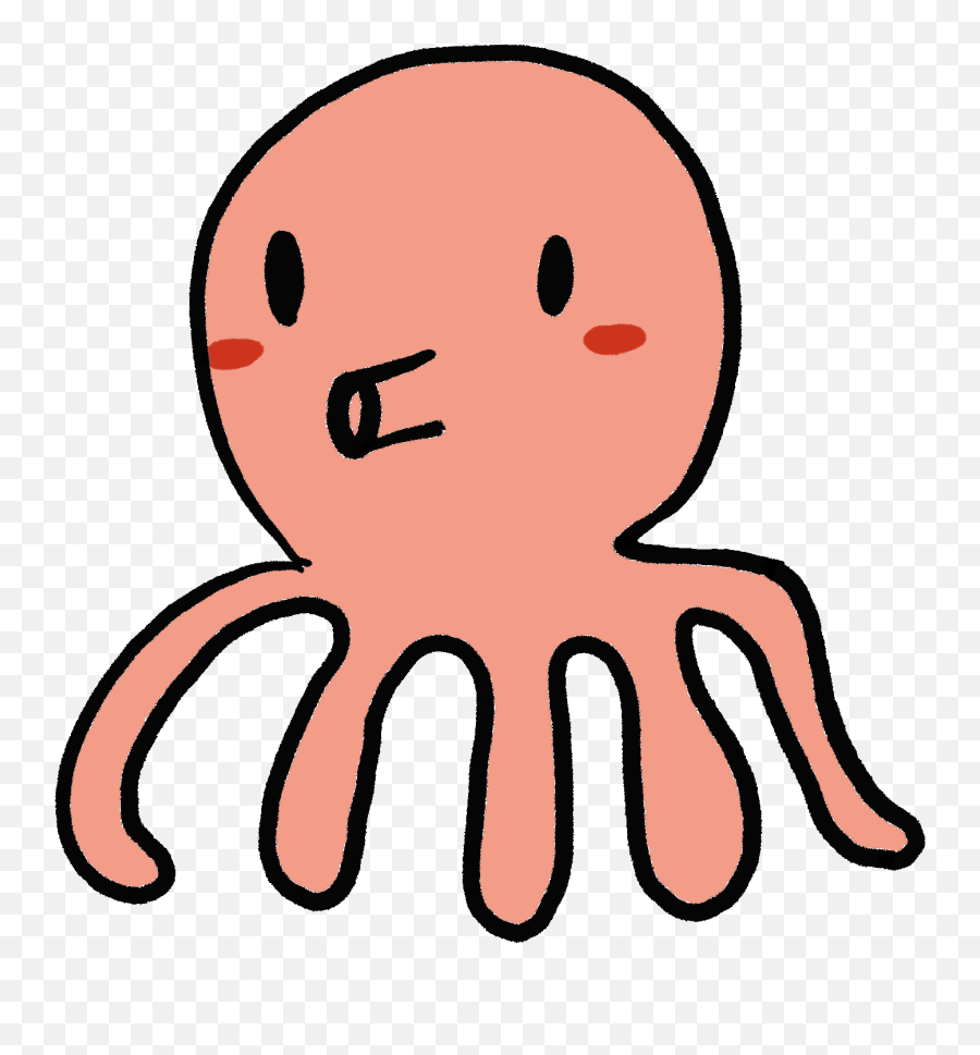 Octopus Gif Clipart - Cartoon Octopus Gif Transparent Emoji,Octopus Emoji Android
