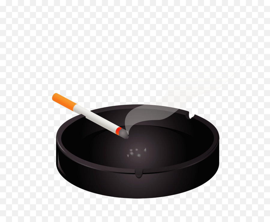Cigarette Ashtray Clipart - Ashtray With Cigarette Clipart Emoji,Smoke Emoji
